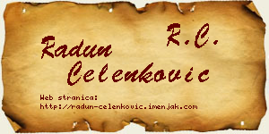 Radun Čelenković vizit kartica